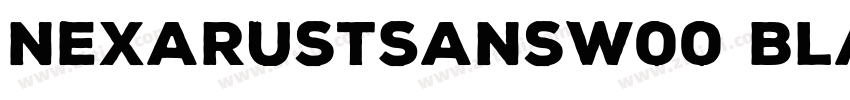 NexaRustSansW00 Blac字体转换